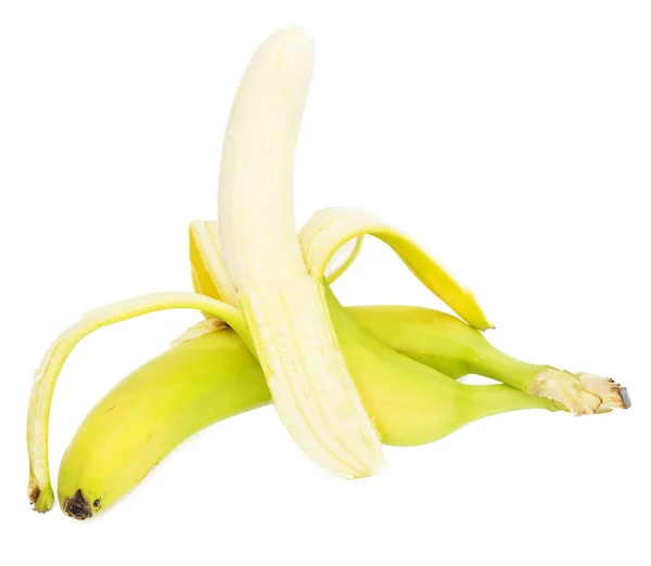 Banana aperta isolata — Foto Stock