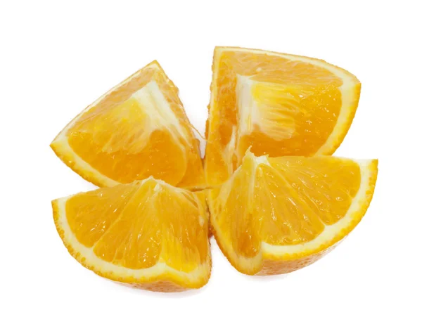 Апельсини ізольовані на білому — стокове фото