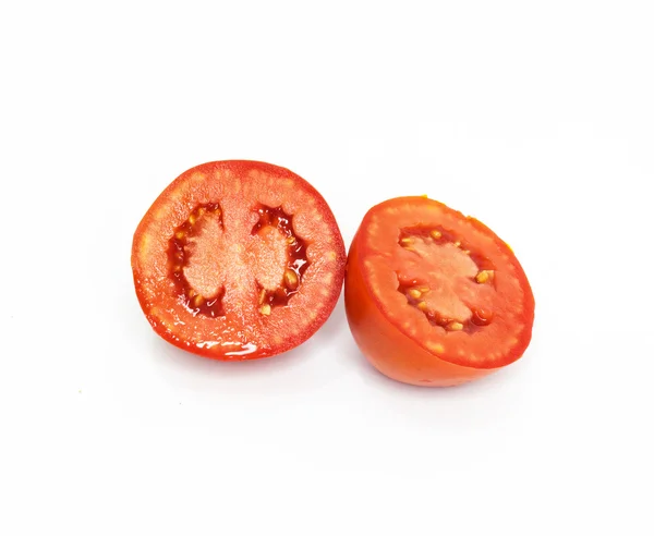 Tomate vermelho fresco fatiado — Fotografia de Stock