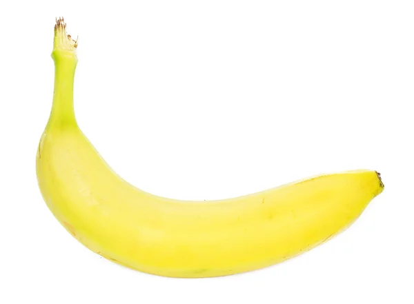 Plátano maduro aislado sobre fondo blanco —  Fotos de Stock