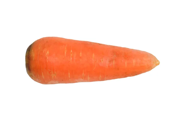 Ripe carrots isolated on a white background — Stock Photo, Image