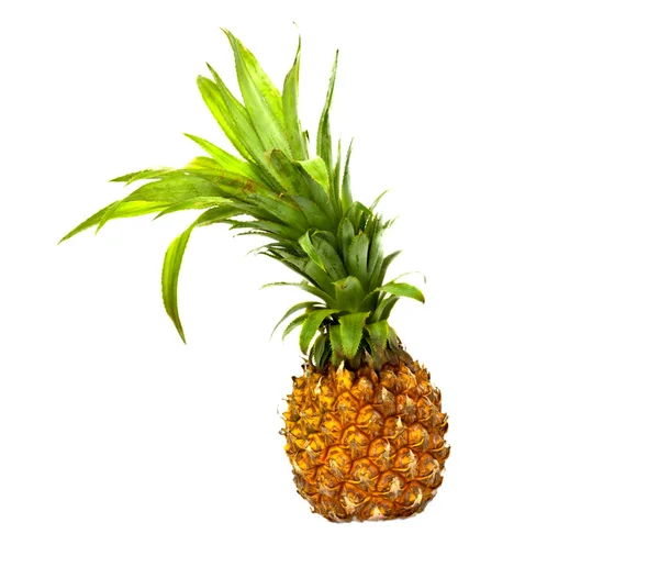 Mogen ananas isolerad på vit — Stockfoto