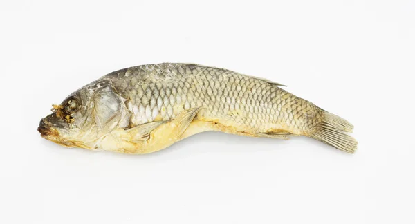 Getrockneter Fisch isoliert auf weißem Hintergrund — Stockfoto