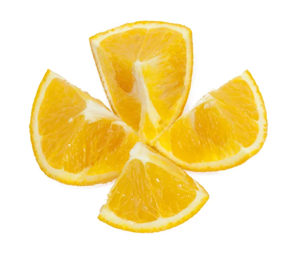 Pomeranče izolované na bílém — Stock fotografie