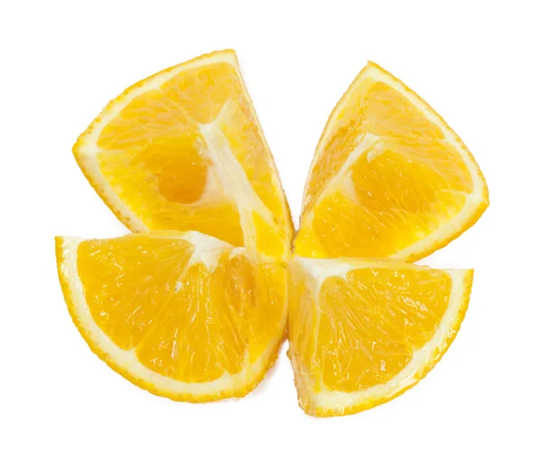 在白色上隔离的橘子 — 图库照片
