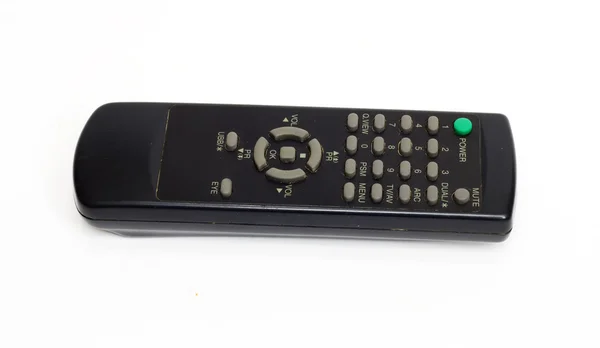 Black remote control for TV set — Stock Photo, Image