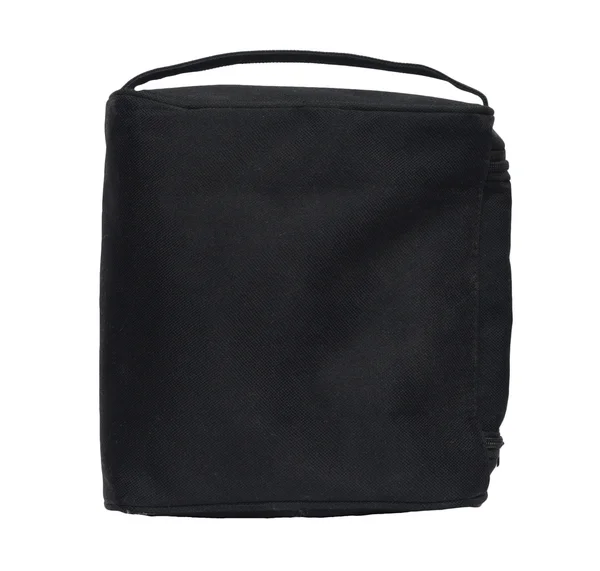 Fekete üzleti táska elszigetelt fehér background. a klip — Stock Fotó