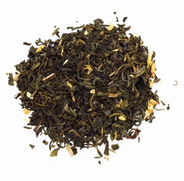 Green tea isolated on white — Stock Photo, Image