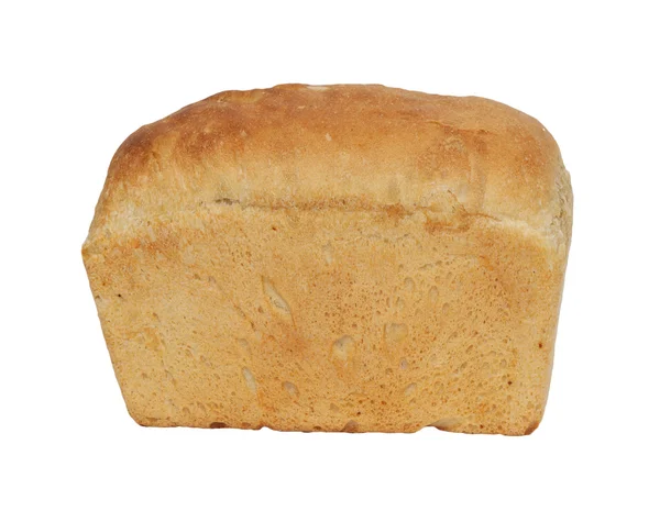 Izole beyaz zemin üzerine beyaz ekmek ekmek — Stok fotoğraf