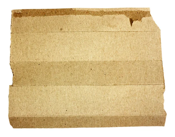 Folha de papel velha isolada em branco — Fotografia de Stock
