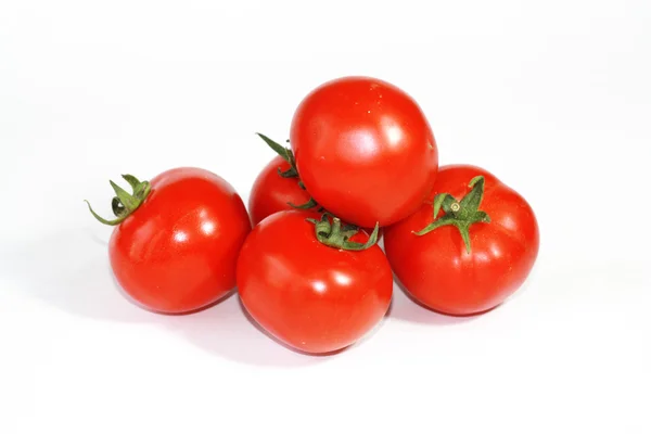 Червоні помідори ізольовані — стокове фото