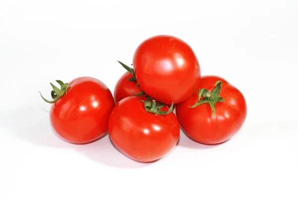 Pomodori rossi isolati — Foto Stock