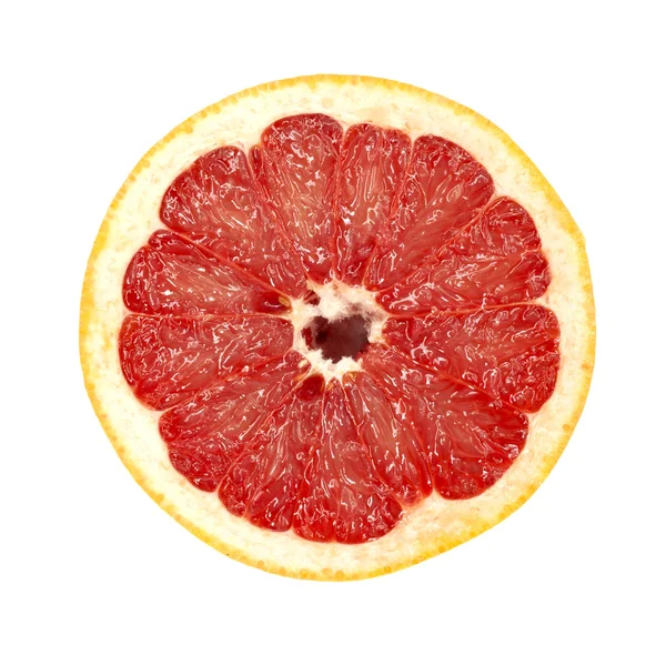 Червоний грейпфрут крупним планом макрозйомка — стокове фото