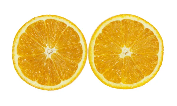 Pomeranče na bílém pozadí — Stock fotografie