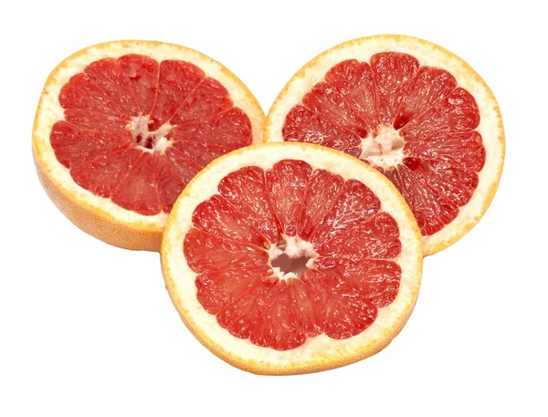 Reife Grapefruit auf weißem Hintergrund — Stockfoto