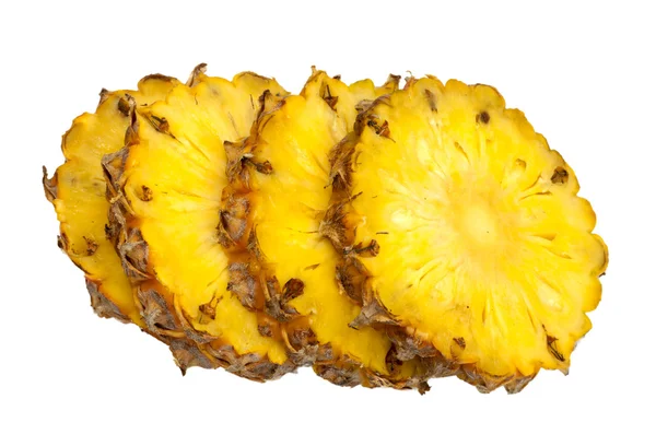 Fresh slice pineapple isolated on white background — Stock Photo, Image