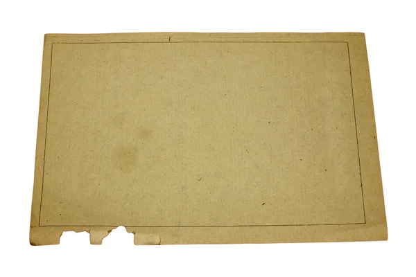 Izolované staré grunge papír na bílém pozadí — Stock fotografie