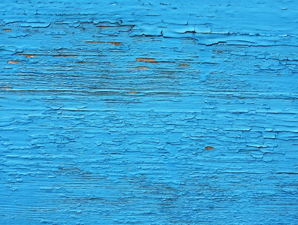 Fechando em painéis de madeira azul da cerca — Fotografia de Stock