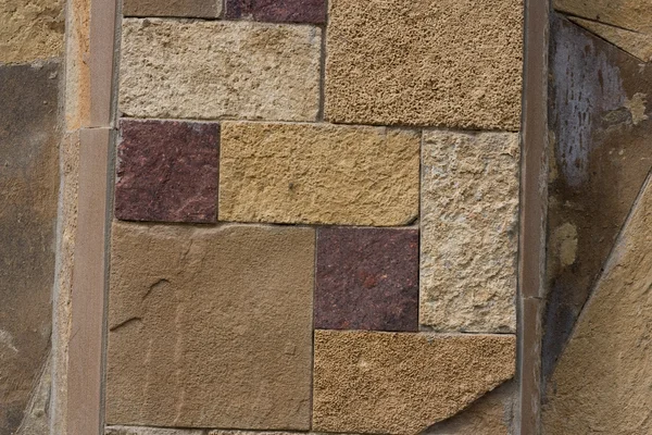 Modello di muro di pietra non sagomato, muro di rocce — Foto Stock