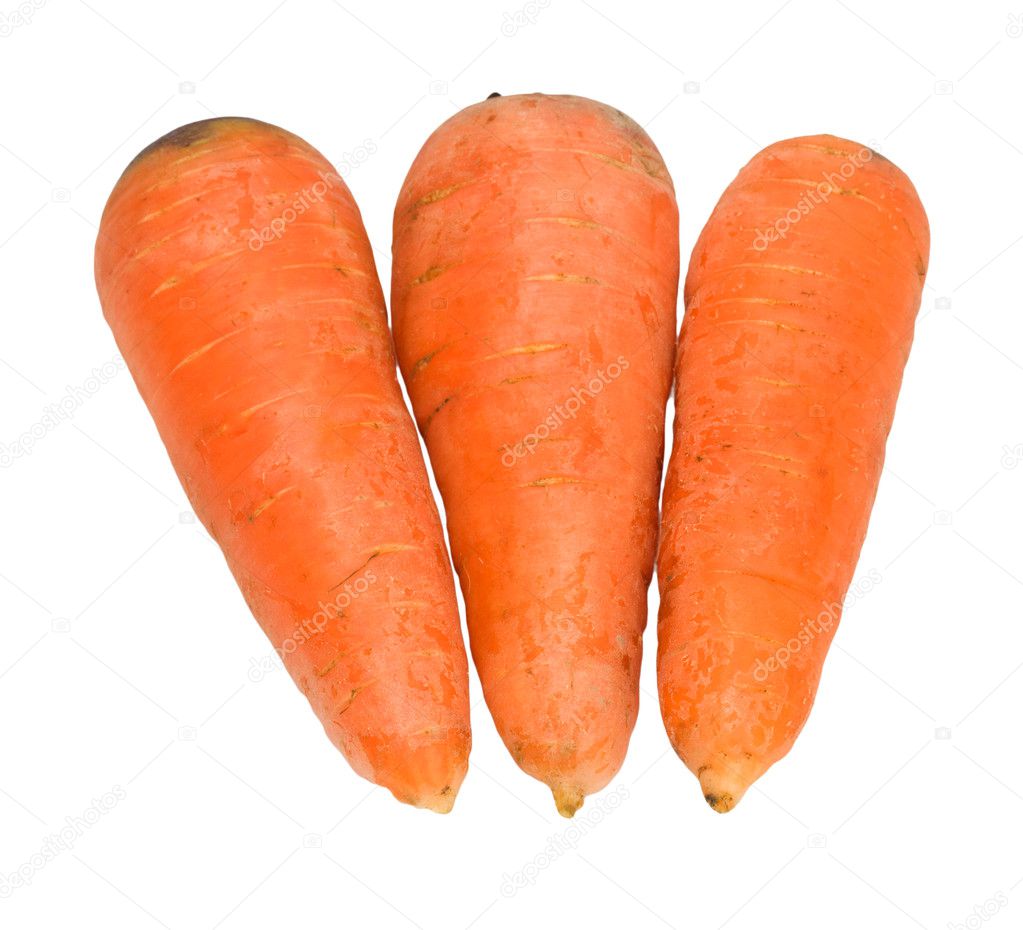 carrots isolated on white |图库照片08andrey shupilo#6868824