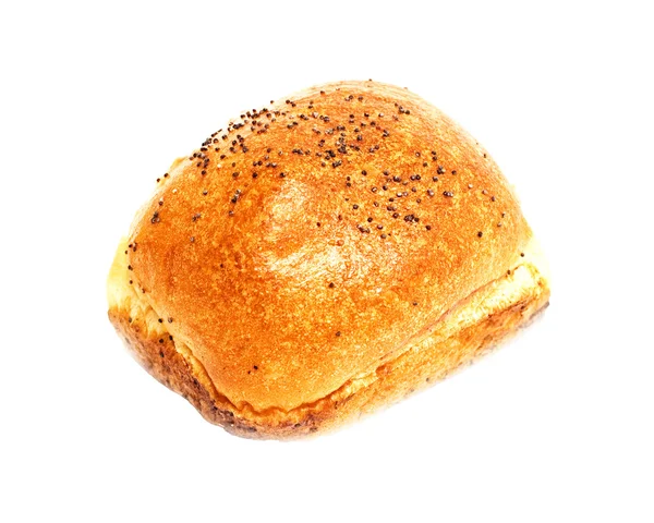 Broodje op witte achtergrond — Stockfoto