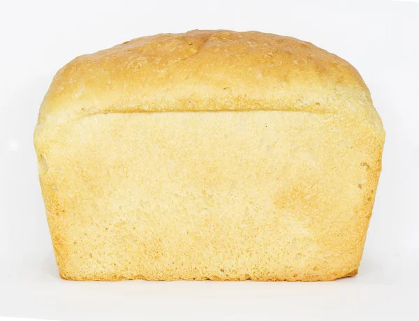 白の背景に分離された白パン — ストック写真