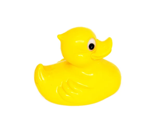 Plastik żółty kaczka zabawka — Zdjęcie stockowe