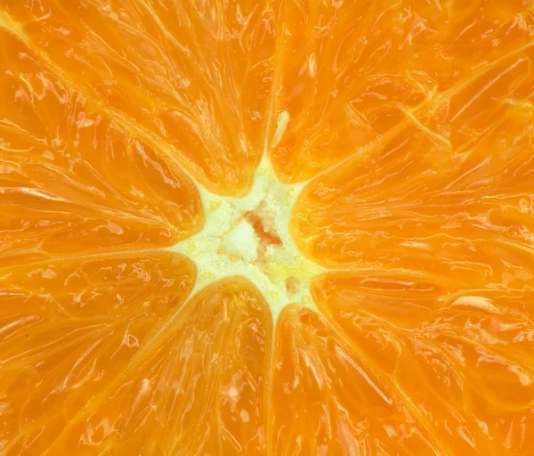 Macro de uma laranja de fundos — Fotografia de Stock