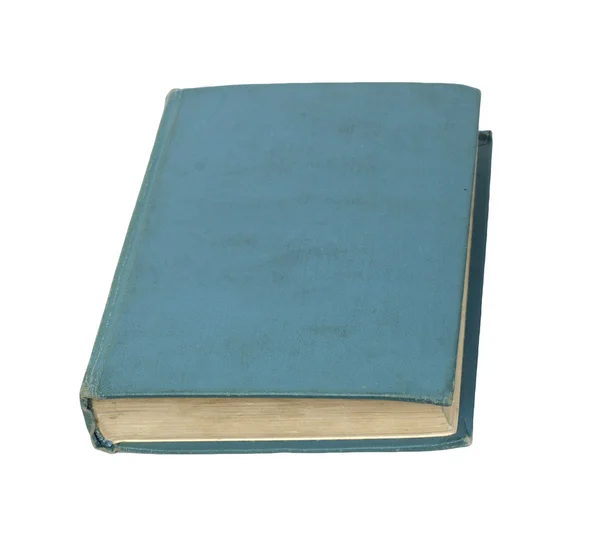 Modrá kniha izolované na bílém pozadí — Stock fotografie