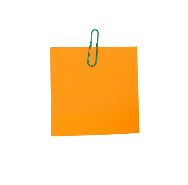Orange blank paper — Stock Photo, Image