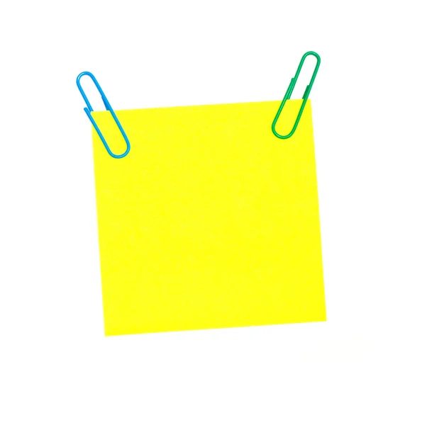 Etiqueta amarela — Fotografia de Stock