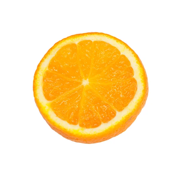 Portakal dilim. beyaz izole. — Stok fotoğraf
