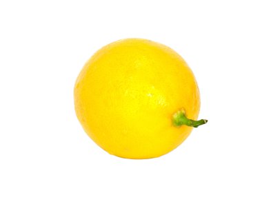 Lemon kopyalama alanı olan beyaz arkaplanda izole edildi