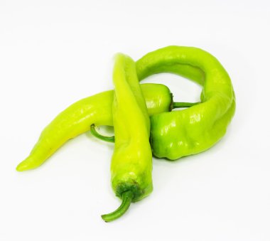 Green chili peppers clipart