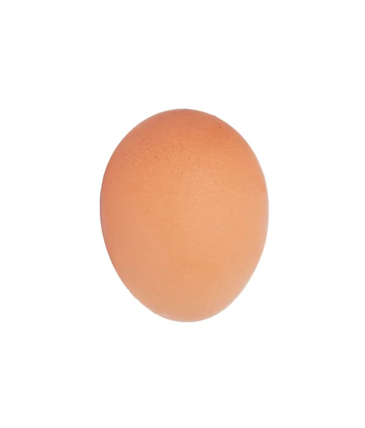 Beyaz zemin üzerine bir yumurta — Stok fotoğraf