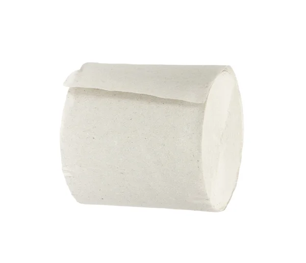 Tuvalet kağıdı üzerinde beyaz bg izole — Stok fotoğraf