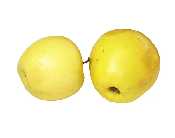 Яблоко изолированы на белом — стоковое фото
