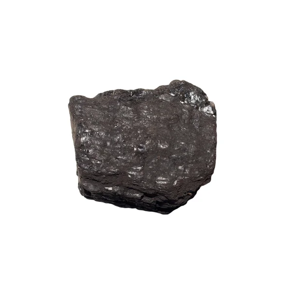 Steenkool op geïsoleerde witte achtergrond — Stockfoto