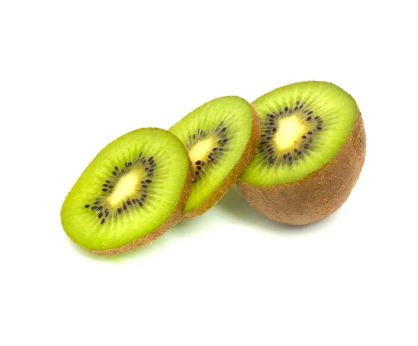 Kiwi frutas isoladas sobre fundo branco — Fotografia de Stock