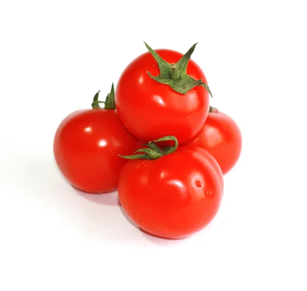 Червоні помідори ізольовані — стокове фото