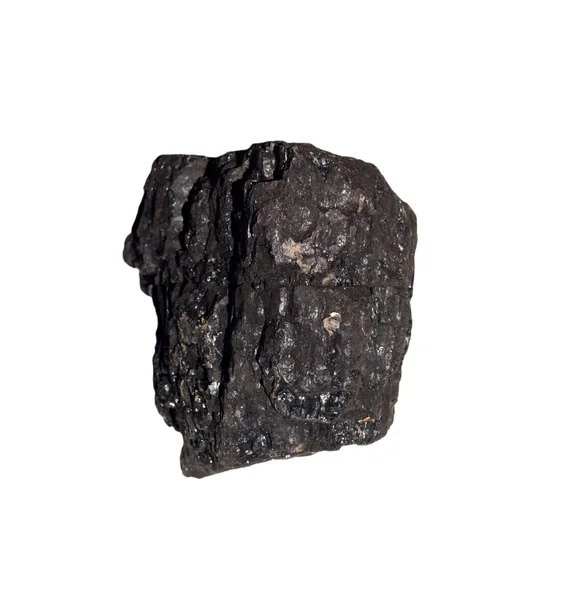 İzole edilmiş Beyaz Arkaplanda Kömür — Stok fotoğraf