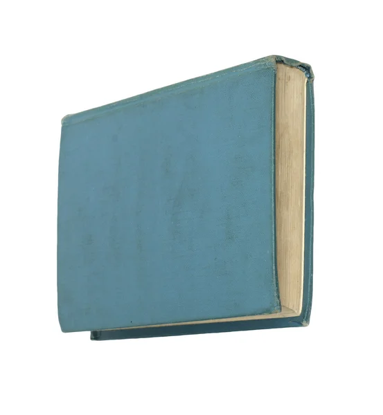 Niebieska książka izolowana na białym tle — Zdjęcie stockowe