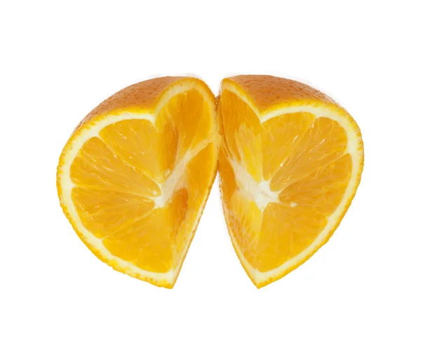 Narancs fehér alapon — Stock Fotó