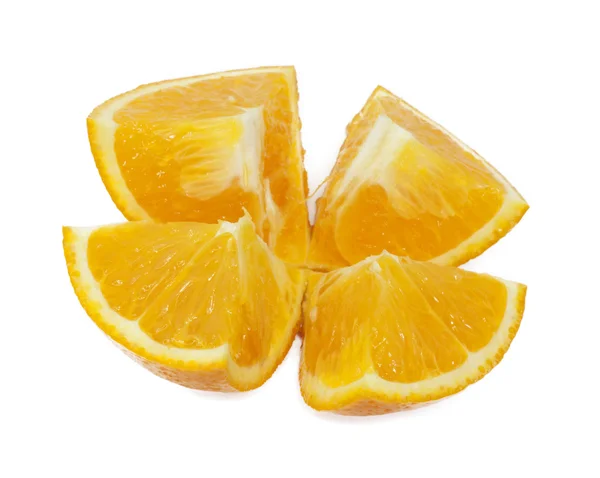 Pomarańcze odizolowane na białym — Zdjęcie stockowe
