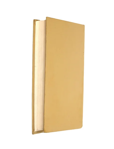 Sárga könyv elszigetelt fehér háttér — Stock Fotó
