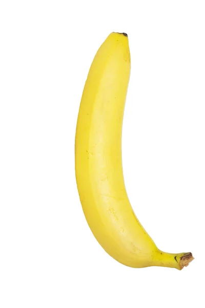 Dojrzały banan izolowany na białym tle — Zdjęcie stockowe