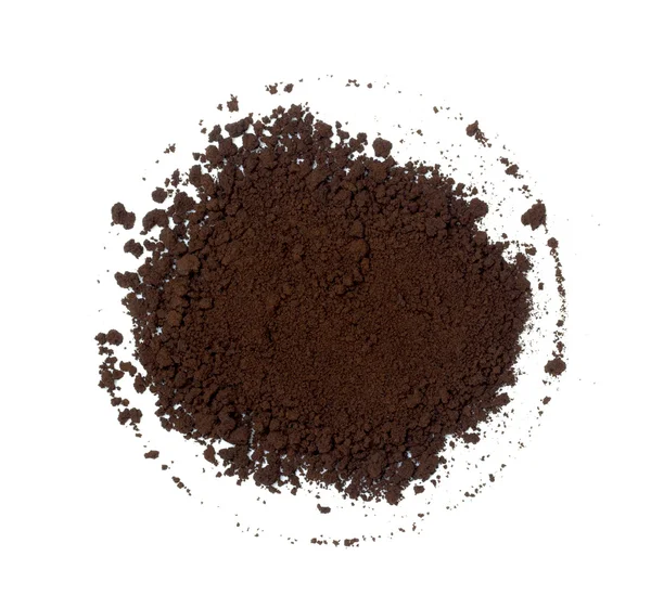 Coffee grains on the white — Stock Photo, Image