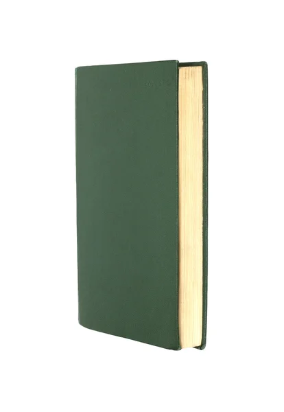 Zöld könyvek elszigetelt fehér background — Stock Fotó