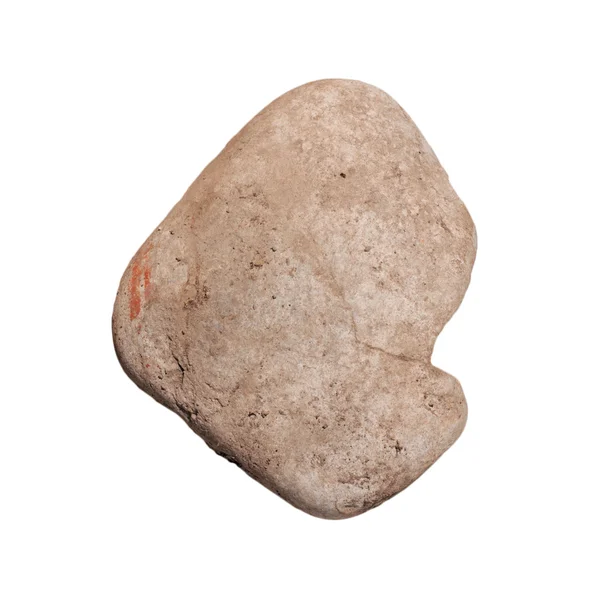 Pedra isolada sobre branco — Fotografia de Stock