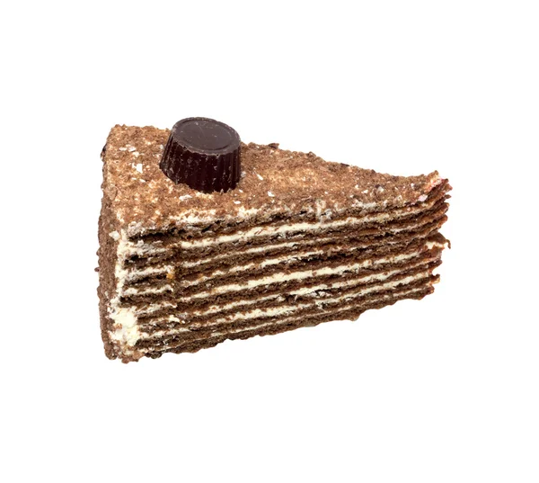 Kuchen auf weißem Hintergrund — Stockfoto